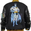 Batman Black Bomber Jacket back