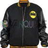 Batman Black Bomber Jacket front