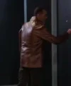 Beyond the Gates Clifton Davis Brown Leather Jacket