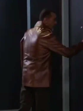 Beyond the Gates Clifton Davis Brown Leather Jacket