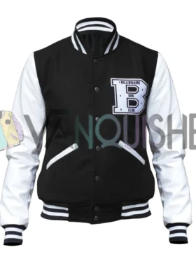 Billionaire Girls Club Varsity Jacket Front Look