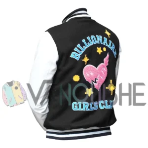 Billionaire Girls Club Varsity Jacket Back look