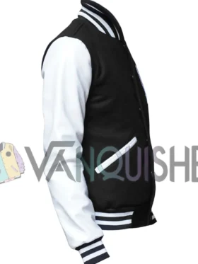 Billionaire Girls Club Varsity Jacket Front Look