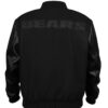 Black Chicago Bears Logo Bomber Jacket Back