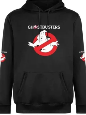 Black Ghostbusters Hoodie Front Look