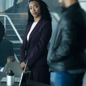 Boston Blue S01 Lena Silver Purple Suiting Suit