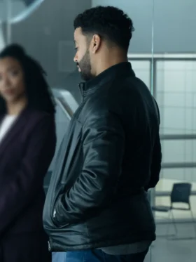 Boston Blue S01 Ryan Broussard Black Leather Jacket