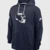 Brian Daboll New York Giants Blue Hoodie Back