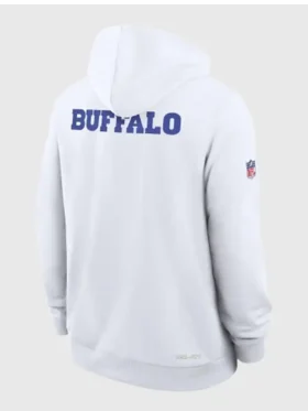 Buffalo Bills 2025 Rivalries Sideline Hoodie Back Look