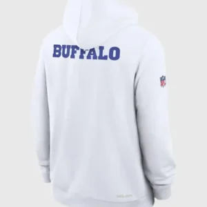 Buffalo Bills 2025 Rivalries Sideline Hoodie Back Look