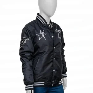 Caitlin Clark 2025 WNBA All Star Bomber Jacket Side Look