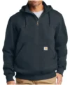Carhartt Paxton Heavyweight Hoodie Blue Color Front look