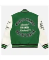 Carhartt WIP Awake NY Green Varsity Jacket Back look
