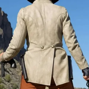 3:10 to Yuma Charlie Prince Leather Jacket Back look