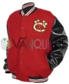 Chicago Blackhawks 2025 Red Varsity Jacket left