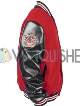Chicago Blackhawks 2025 Red Varsity Jacket right