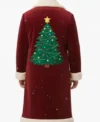 Christmas Tree Long Santa Coat Back Look
