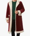 Christmas Tree Long Santa Coat Front look