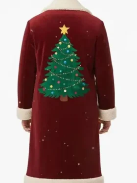 Christmas Tree Long Santa Coat Back Look