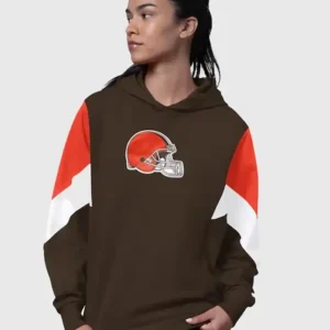 Cleveland Browns Starter Brown Scrimmage Hoodie Front Look
