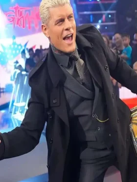 Cody Rhodes SmackDown Black Wool Coat