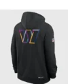 Commanders 2025 Black Crucial Catch Hoodie Back Look