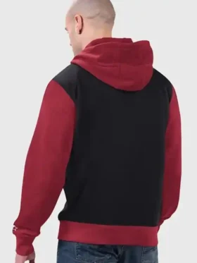 Commanders Starter Thursday Night Gridiron Full-Zip Hoodie back Look