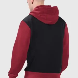Commanders Starter Thursday Night Gridiron Full-Zip Hoodie back Look