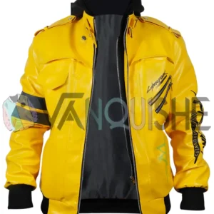 Cyberpunk 2077 Edgerunners David Martinez Yellow Jacket front open