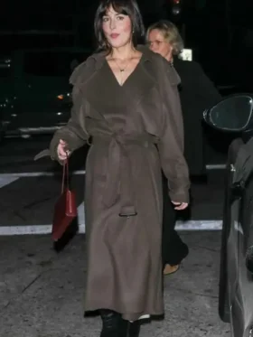 Dakota Johnson L A 2025 Brown Trench Coat
