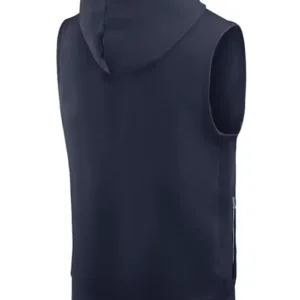 Dallas Cowboys Sideline Sleeveless Hoodie Back Look
