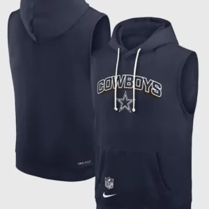 Dallas Cowboys Sideline Sleeveless Hoodie