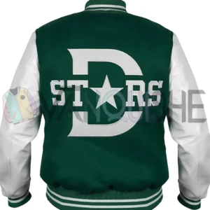 Dallas Stars Varsity Wool-Leather Jacket Back Look