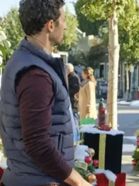 David Alpay Christmas Ring Blue Vest Back Look