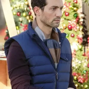 David Alpay Christmas Ring Blue Vest