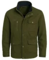 David Alpay Christmas Ring Green Cotton Jacket Front Look