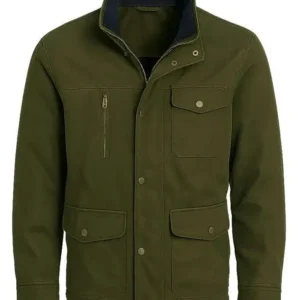 David Alpay Christmas Ring Green Cotton Jacket Front Look