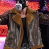 Dean Ambrose Brown Shearling Jacket