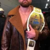 Dean Ambrose Brown Shearling Jacket