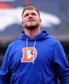 Denver Broncos Sideline Blue Hoodie Back