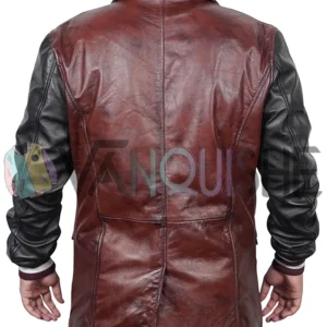 Descendants Jay Brown Leather Jacket back