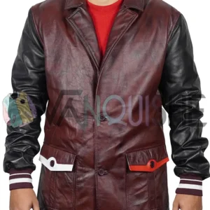 Descendants Jay Brown Leather Jacket front