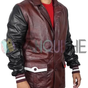 Descendants Jay Brown Leather Jacket right
