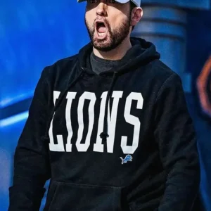 Detroit Lions Black Eminem Hoodie