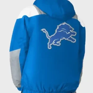 Detroit Lions Half-Zip Pullover Jacket Back Look