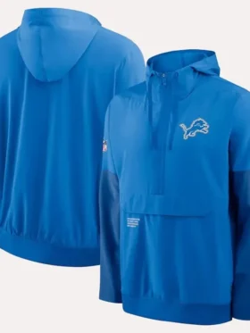 Detroit Lions Nike Sideline Anorak Hoodie Jacket