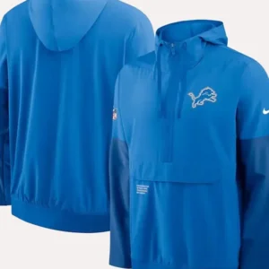 Detroit Lions Nike Sideline Anorak Hoodie Jacket