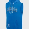 Detroit Lions Sleeveless Blue Hoodie Front Look