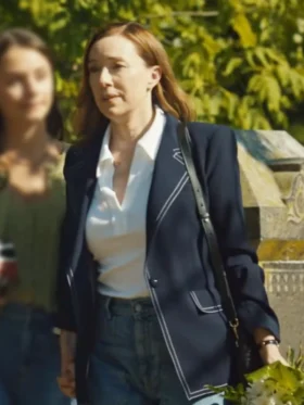 Doc S02 Molly Parker Blue Blazer Side