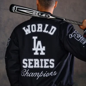 Dodgers Joshua Vides 2025 World Series Champions Jacket Front